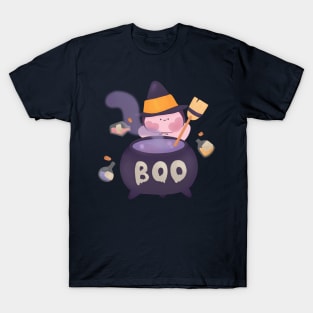 Bunny witch on Halloween T-Shirt